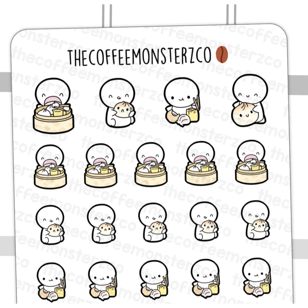 The Coffee Monsterz Co. Emoti Stickers
