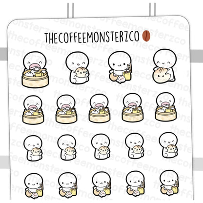 The Coffee Monsterz Co. Emoti Stickers