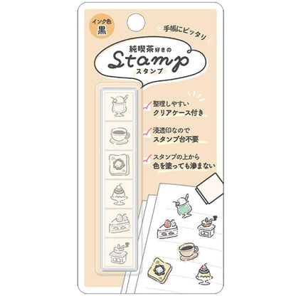 Kamio Japan Favorites 6 Stamps with Case