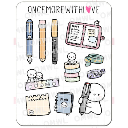 ONCE MORE WITH LOVE Sticker Sheet