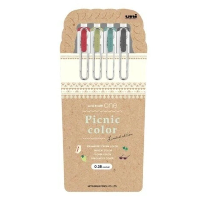 Uni-Ball One Picnic Color Limited Edition Set of 4 Pens