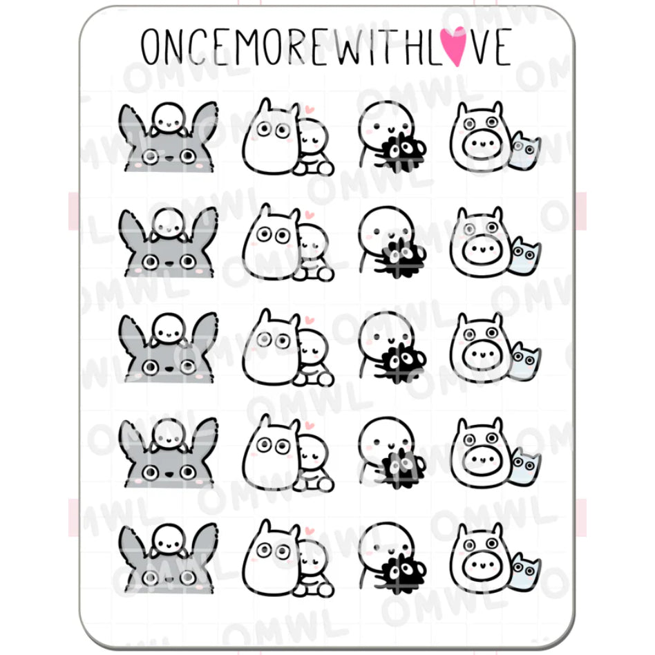 ONCE MORE WITH LOVE Sticker Sheet