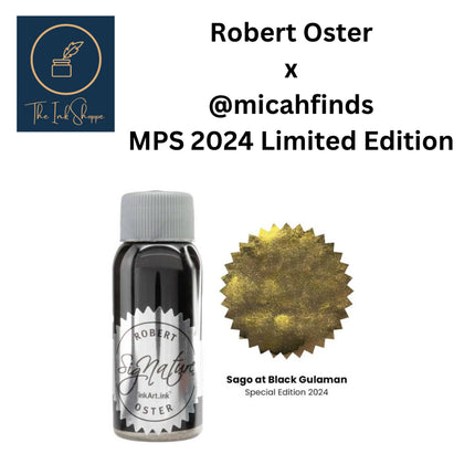 Robert Oster MPS 2024 Limited Sago at Black Gulaman Fountain Pen Ink FULL BOTTLE