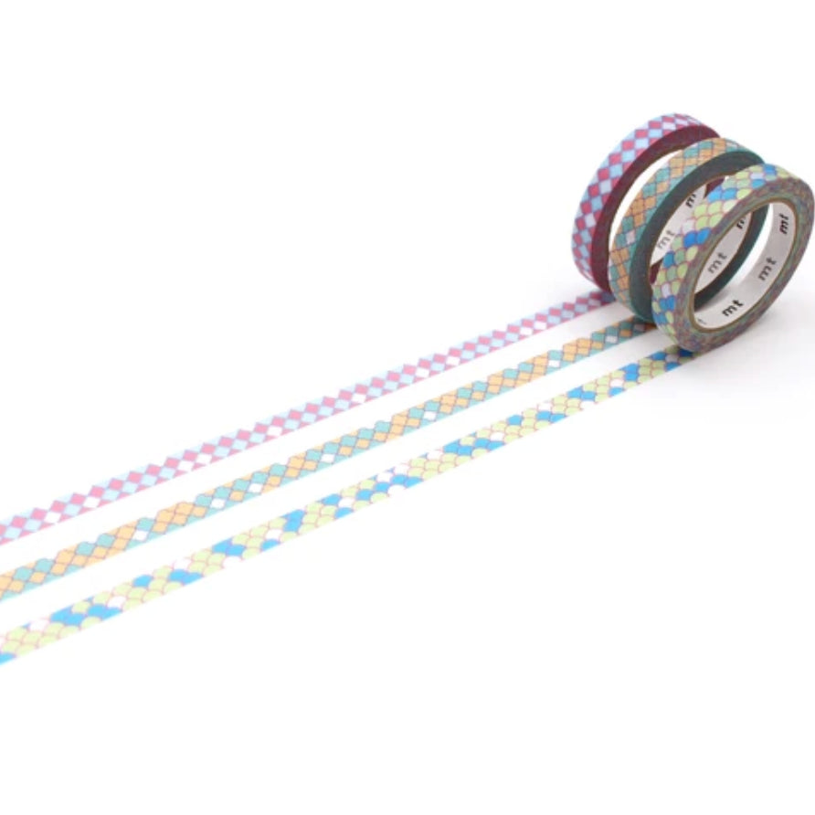 MT Slim Deco Washi Tape Set Pack of 3