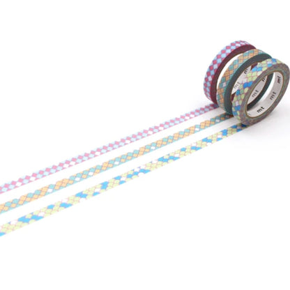 MT Slim Deco Washi Tape Set Pack of 3