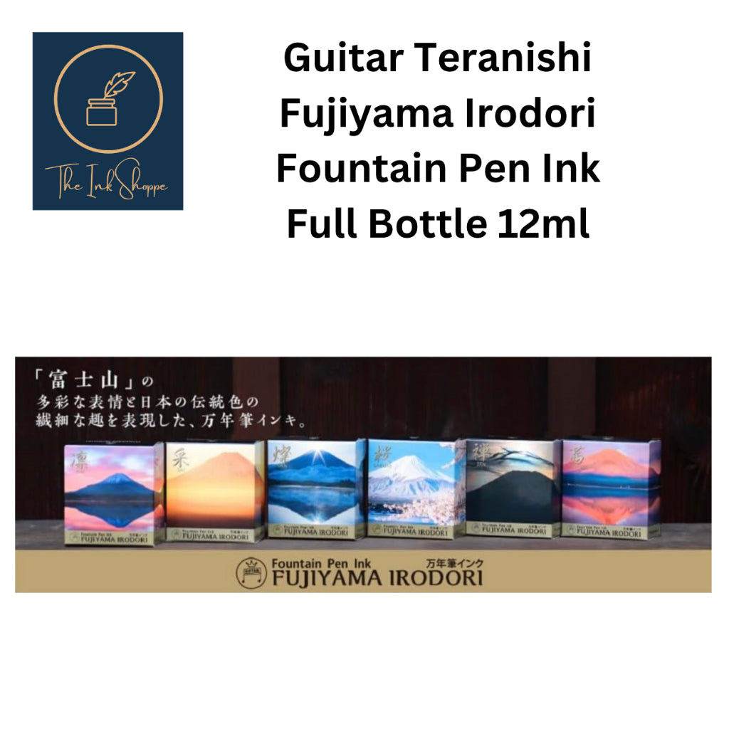 Teranishi Fujiyama Irodori Fountain Pen Ink FULL Bottle (12mL)