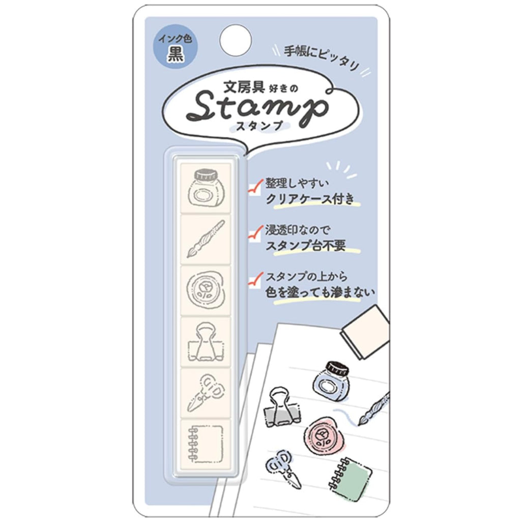 Kamio Japan Favorites 6 Stamps with Case