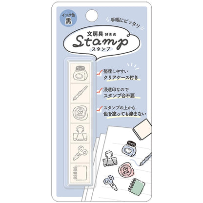 Kamio Japan Favorites 6 Stamps with Case