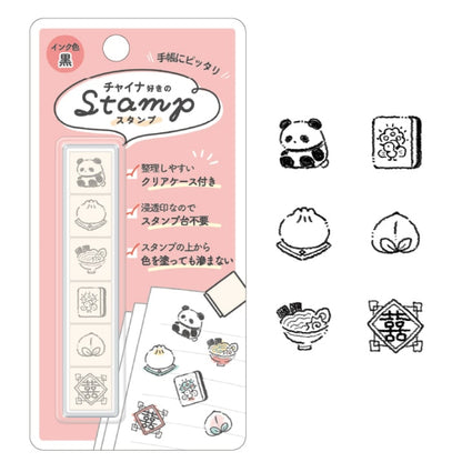 Kamio Japan Favorites 6 Stamps with Case