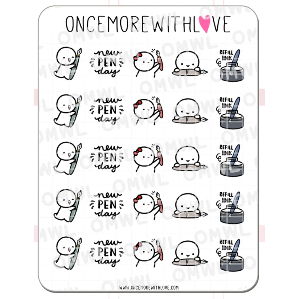 ONCE MORE WITH LOVE Sticker Sheet