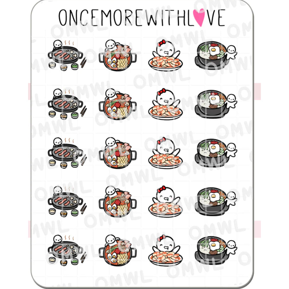 ONCE MORE WITH LOVE Sticker Sheet