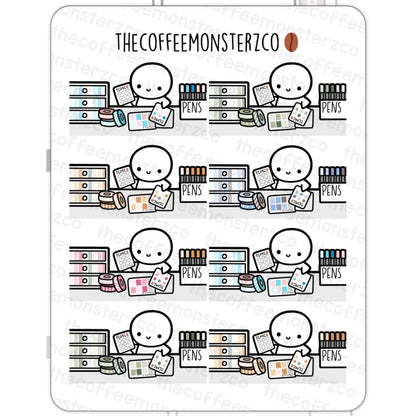 The Coffee Monsterz Co. Emoti Stickers