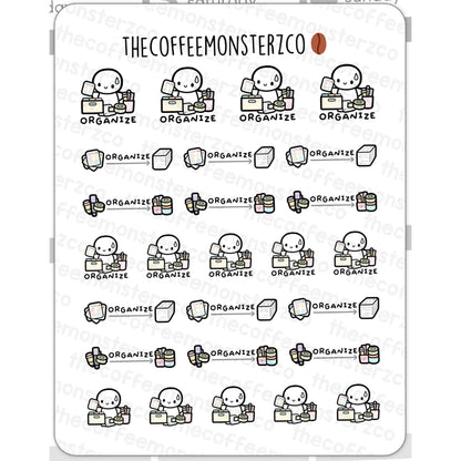 The Coffee Monsterz Co. Emoti Stickers