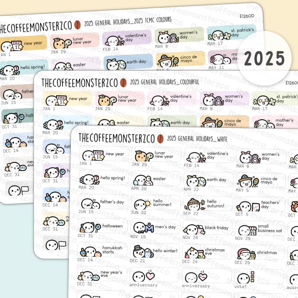 The Coffee Monsterz Co. Sticker Sheet