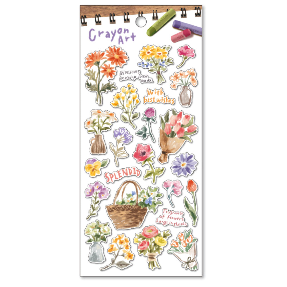 Mind Wave Crayon Art Stickers