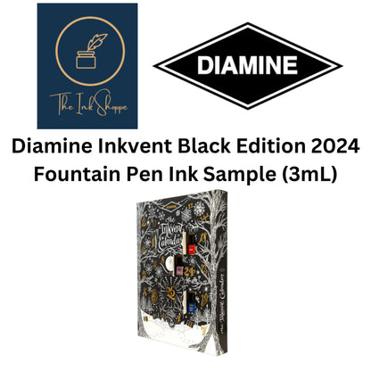 Diamine Inkvent 2024 Black Edition Fountain Pen Ink Sample (3mL)