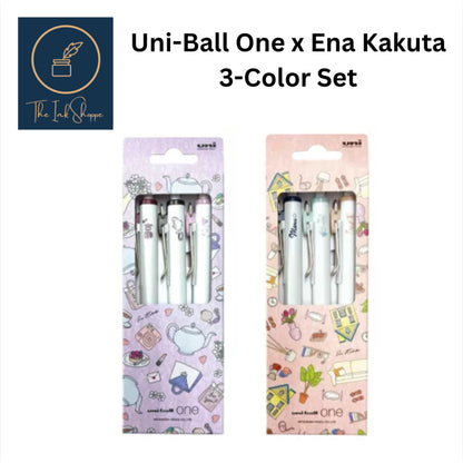 Uni-Ball One x Ena Kakuta 3-Color Set