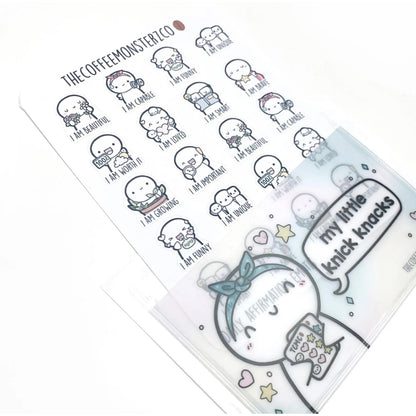 The Coffee Monsterz Co. Adhesive Sticky Pocket