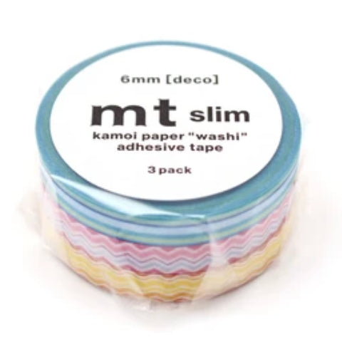 MT Slim Deco Washi Tape Set Pack of 3