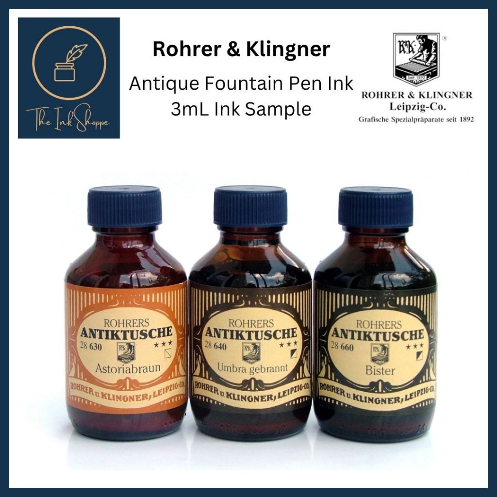 Rohrer & Klingner Antique Traditional Fountain Pen Ink Sample (3mL)