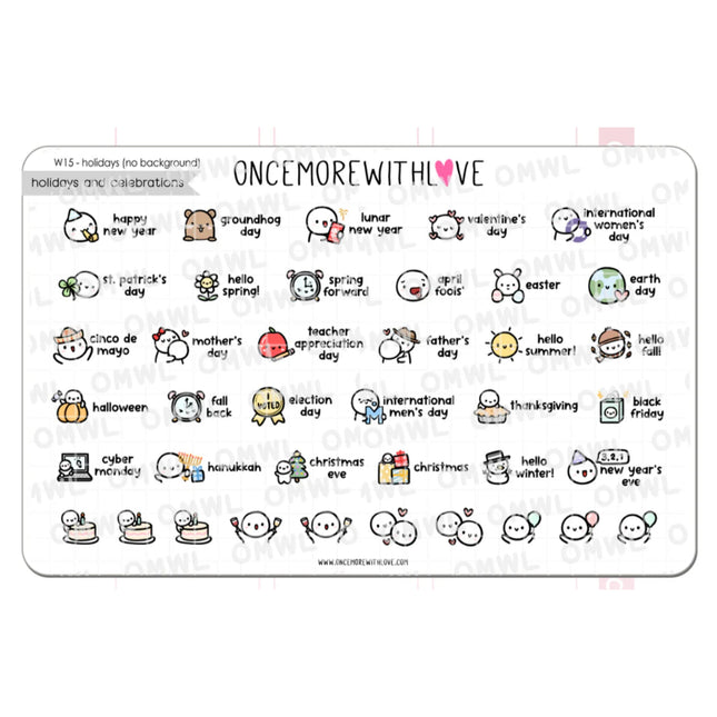 ONCE MORE WITH LOVE Planner Stickers