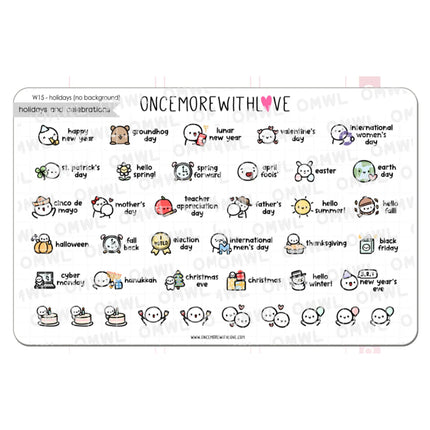 ONCE MORE WITH LOVE Planner Stickers