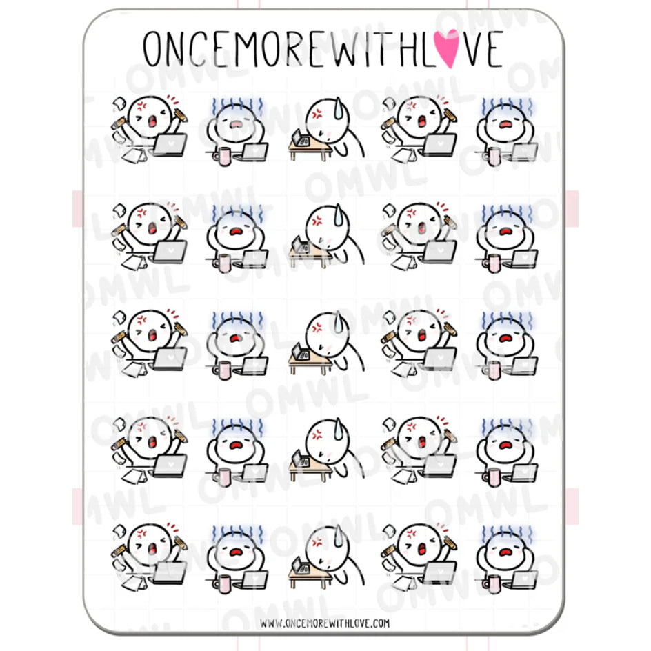 ONCE MORE WITH LOVE Sticker Sheet