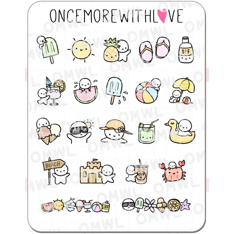 ONCE MORE WITH LOVE Sticker Sheet