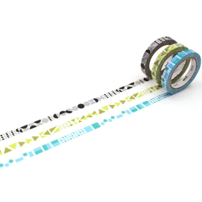 MT Slim Deco Washi Tape Set Pack of 3