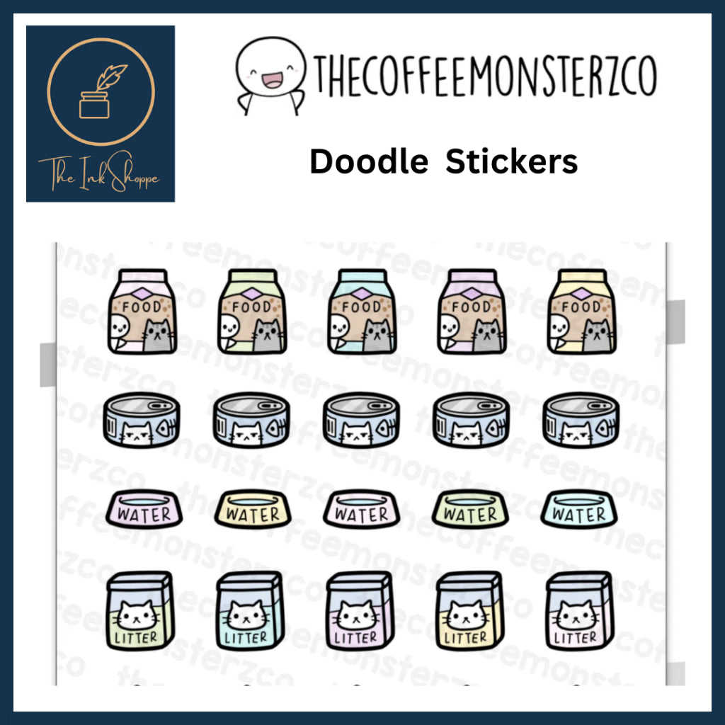 The Coffee Monsterz Co. Doodle Sticker