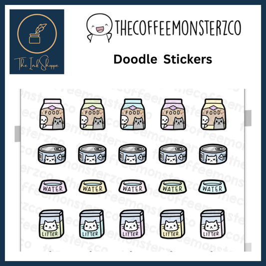 The Coffee Monsterz Co. Doodle Sticker