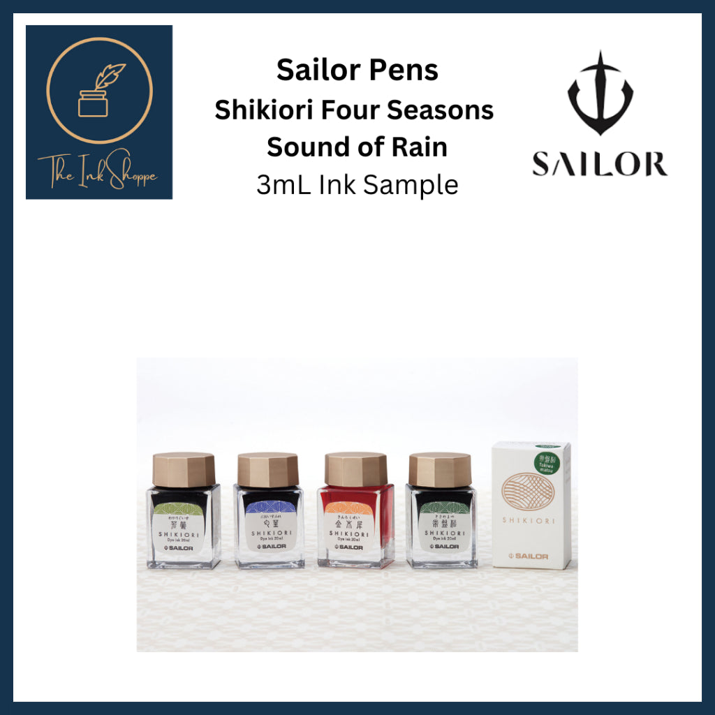 Sailor Shikiori Four Seasons Sound of Rain Fountain Pen Ink Sample (3mL)