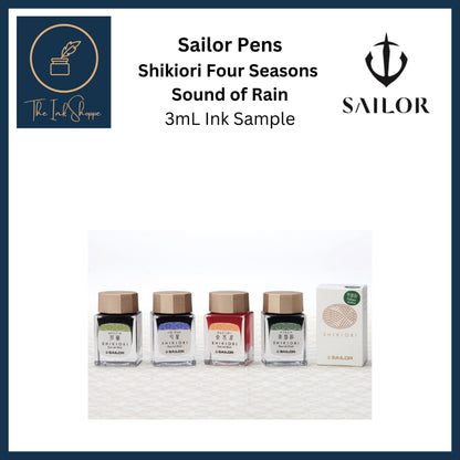 Sailor Shikiori Four Seasons Sound of Rain Fountain Pen Ink Sample (3mL)