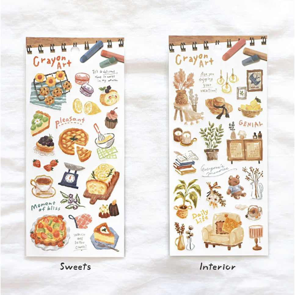 Mind Wave Crayon Art Stickers