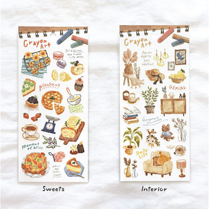 Mind Wave Crayon Art Stickers