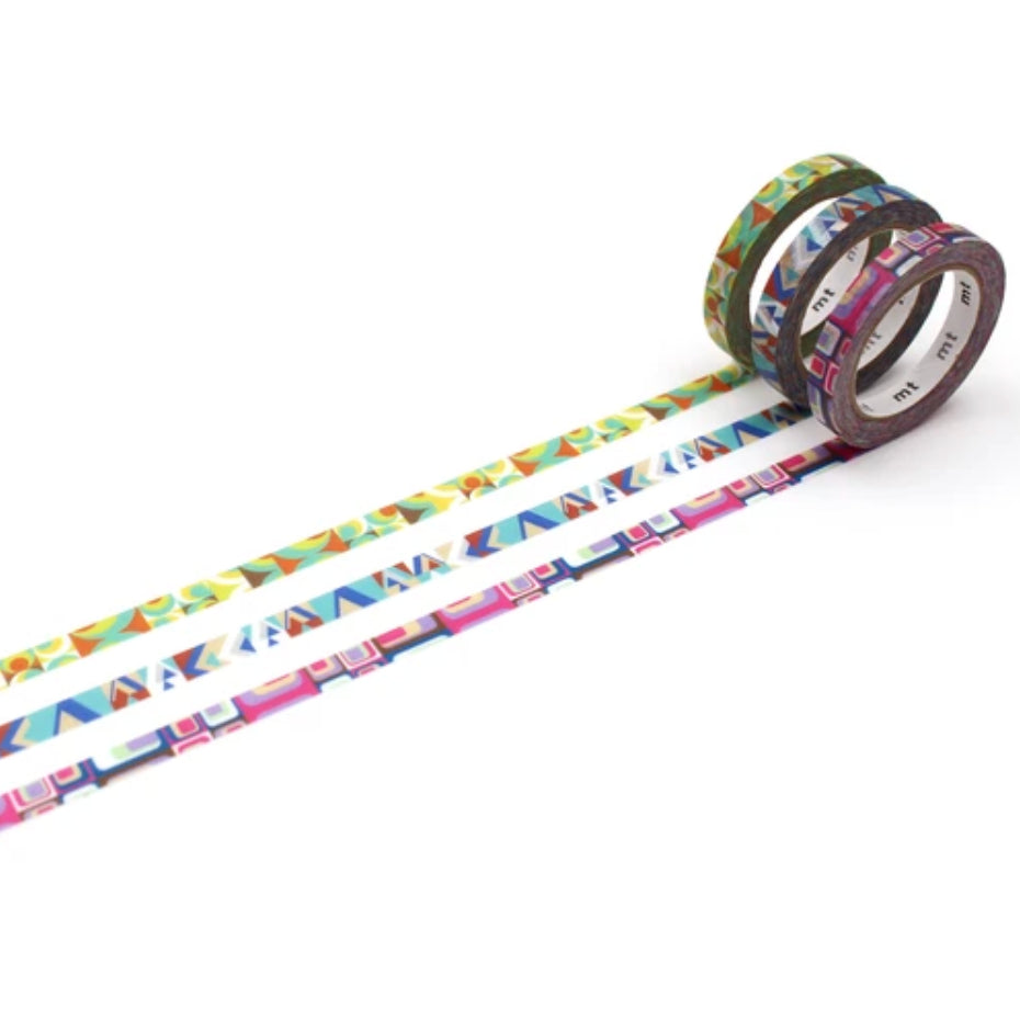 MT Slim Deco Washi Tape Set Pack of 3