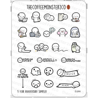 The Coffee Monsterz Co. Sticker Sheet