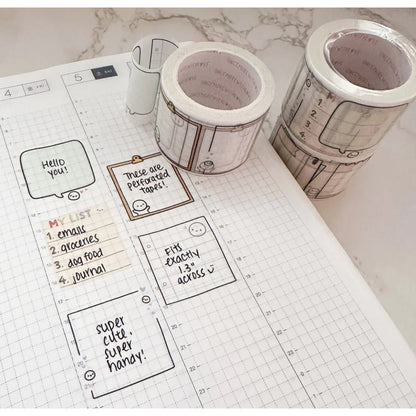 ONCE MORE WITH LOVE Washi Tape in Full Roll