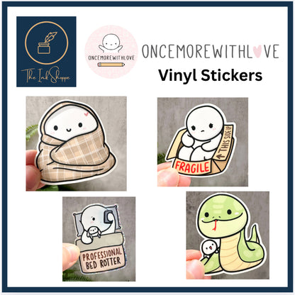 ONCE MORE WITH LOVE Vinyl Stickers