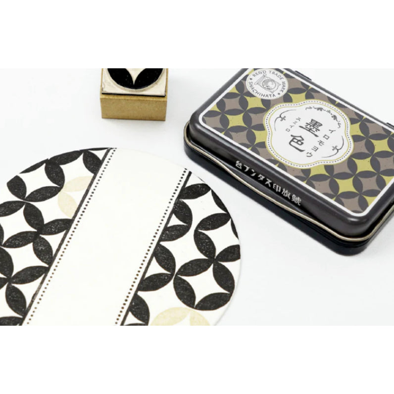 Shachihata Iromoyo 100th Anniversary 1925 Special Edition Ink Pad in Tin