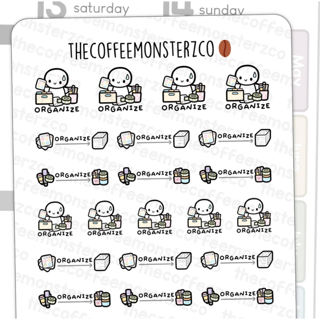 The Coffee Monsterz Co. Emoti Stickers