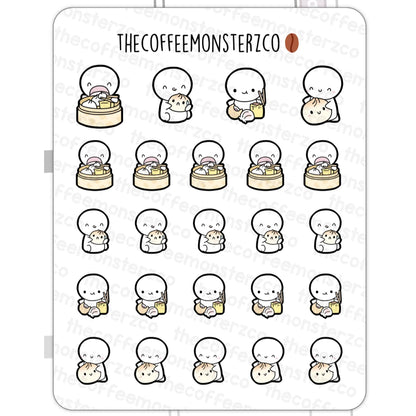 The Coffee Monsterz Co. Emoti Stickers