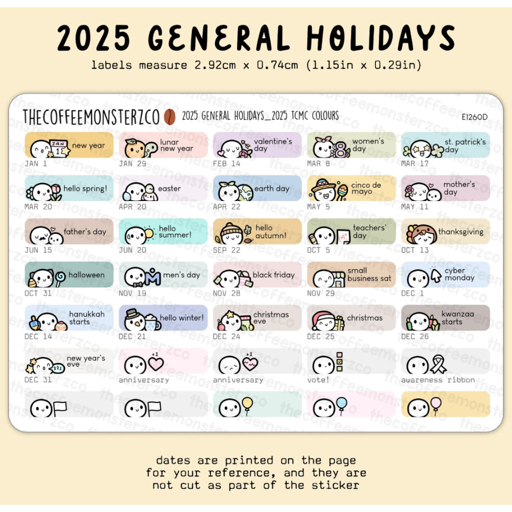 The Coffee Monsterz Co. Sticker Sheet