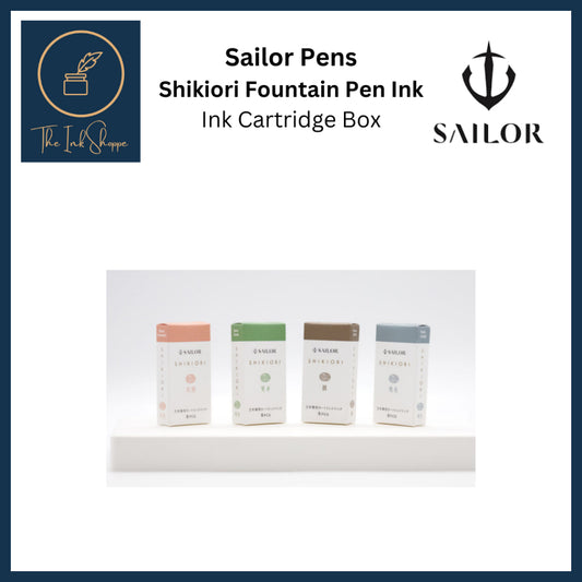Sailor Shikiori Fountain Pen Ink Cartridge (8 cartridges/1 box)