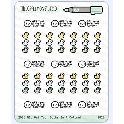 The Coffee Monsterz Co. Sticker Sheet