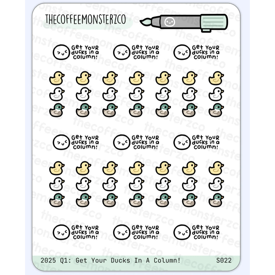 The Coffee Monsterz Co. Sticker Sheet