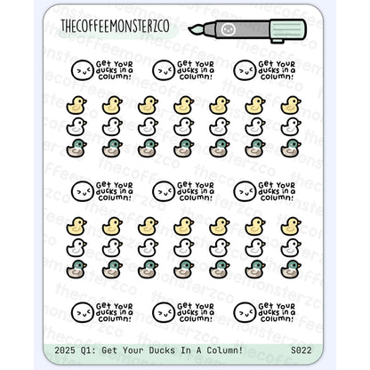 The Coffee Monsterz Co. Sticker Sheet