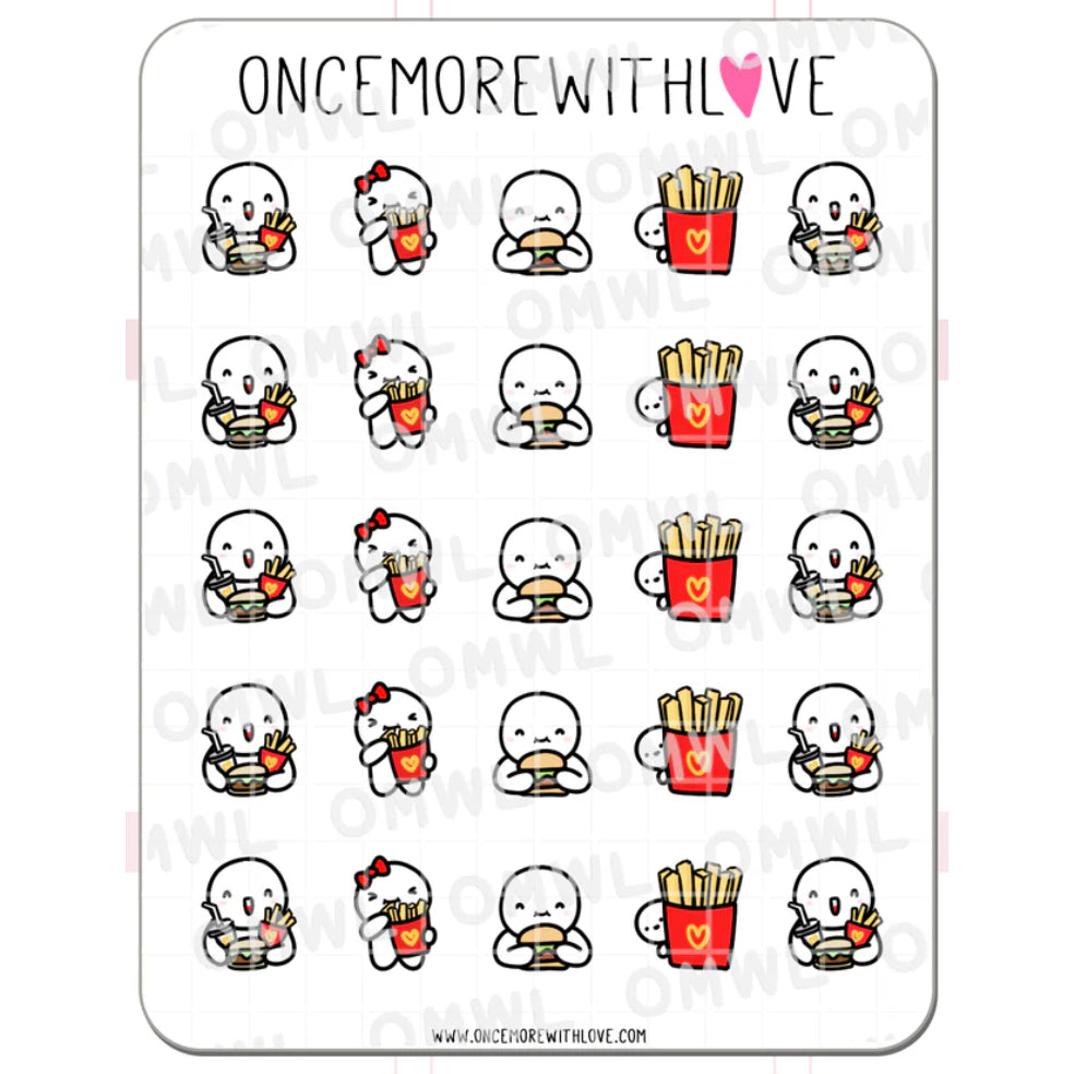 ONCE MORE WITH LOVE Sticker Sheet