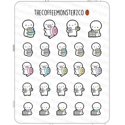 The Coffee Monsterz Co. Emoti Stickers