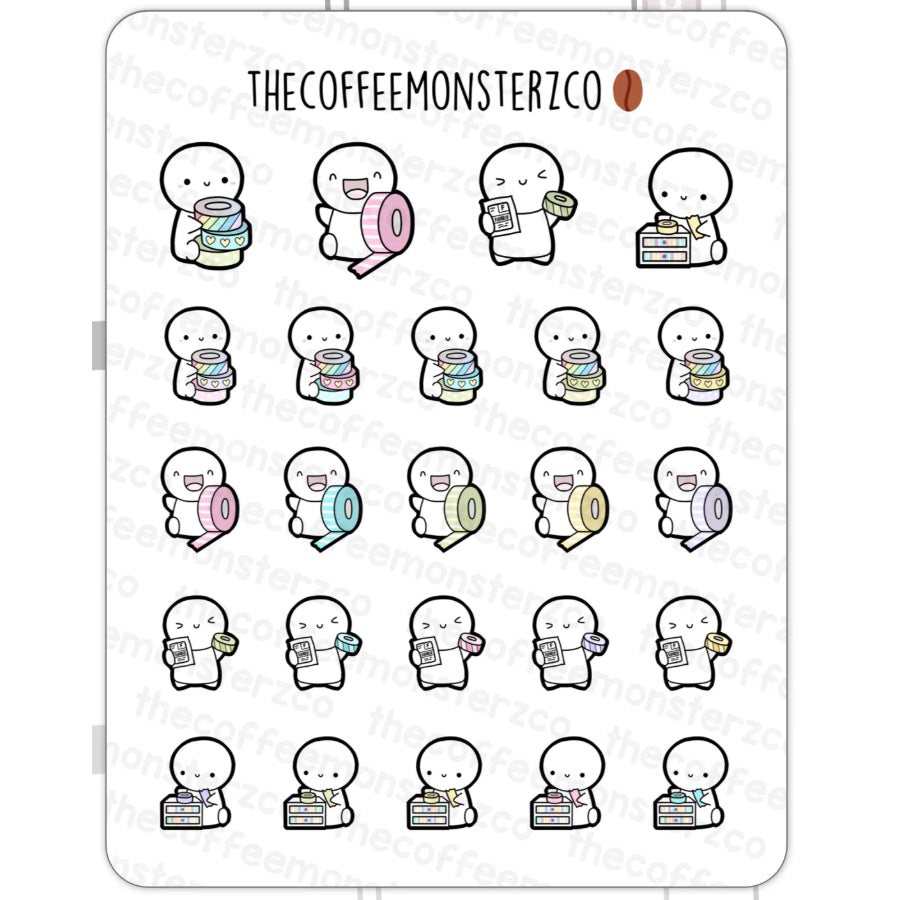 The Coffee Monsterz Co. Emoti Stickers